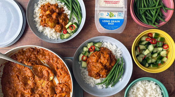 Easy Peanut Butter Chicken & Long Grain Rice
