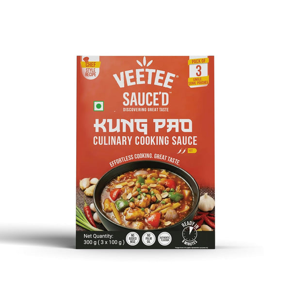 Kung Pao + Hot Garlic Culinary Cooking Sauce | Ready to Cook Gravy + Stir Fry | (6 x 100g)